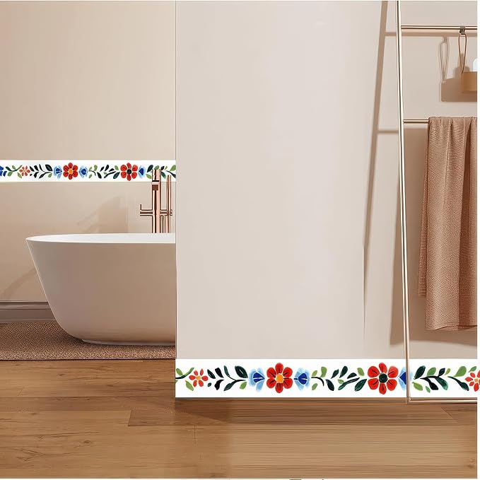 HOMETITUTE Wallpaper Border 4x196 Inch Peel and Stick Wall Border Wallpaper - Image 9