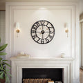 Vantic 24 Inch Large Wall Clock, Arabic Numeral Metal Oversized Wall Clocks by Vantic
