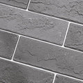 100 Vintage Grey Faux Brick Wall Tiles, 3D Thin Brick Veneers by TORURAL