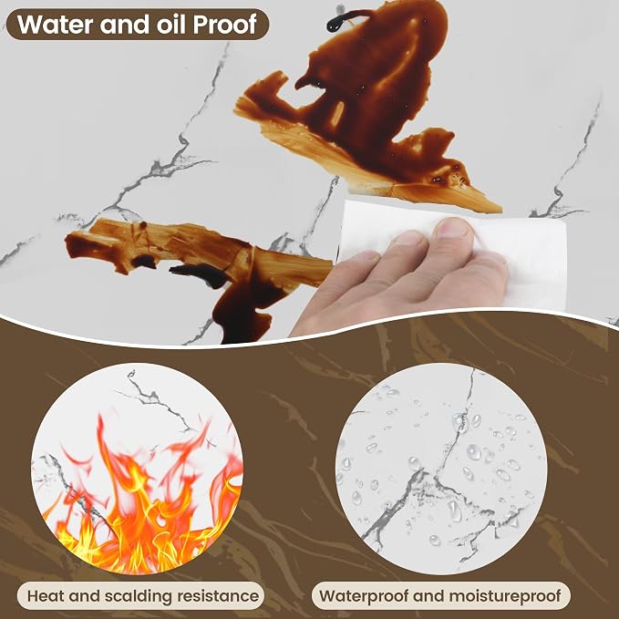 KASARO Peel and Stick Backsplash Wall Tile, 118 × 47 inch, Self-Adhesive - Image 7