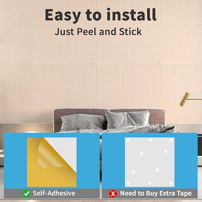 Art3d 6-Pack Self-Adhesive Acoustic Wall Panels - Image 6