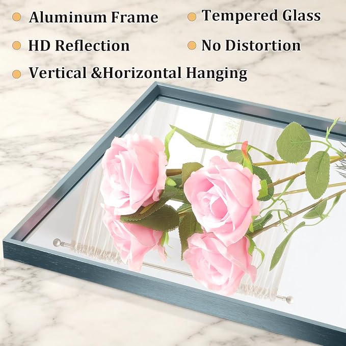 AAZZKANG Small Wall Mirror Decorative Metal Framed Mirrors Modern - Image 3