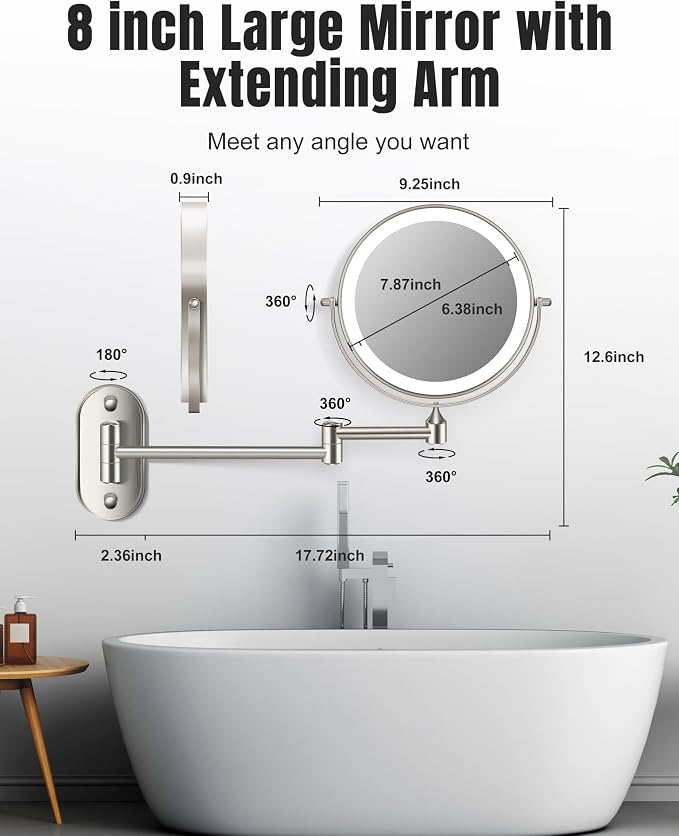 Wall Mounted Makeup Mirror - Image 6