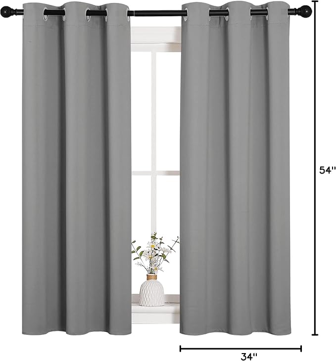 NICETOWN Bedroom Curtains Blackout Drapery Panels, Three Pass Microfiber - Image 9