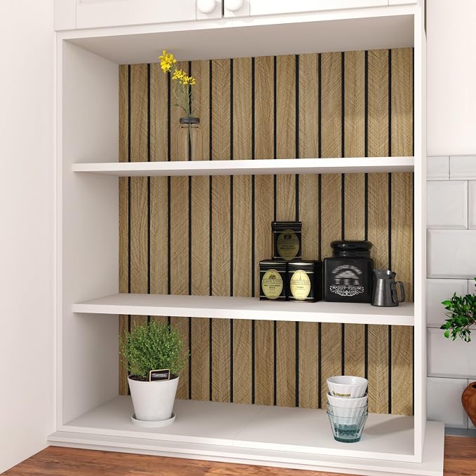 3D Brown Wood Panels for Walls 118" x 11.8" Acoustic Slat Wall Paneling Peel - Image 8