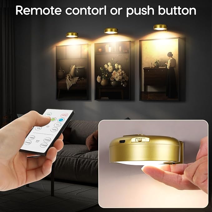 6Pack-Recharge Battery Wall Picture Light - Image 6