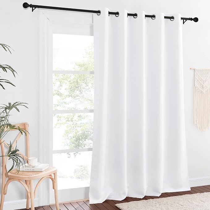 NICETOWN Sliding Door Window Treatment Blackout Patio Door Curtain Panels - Image 8