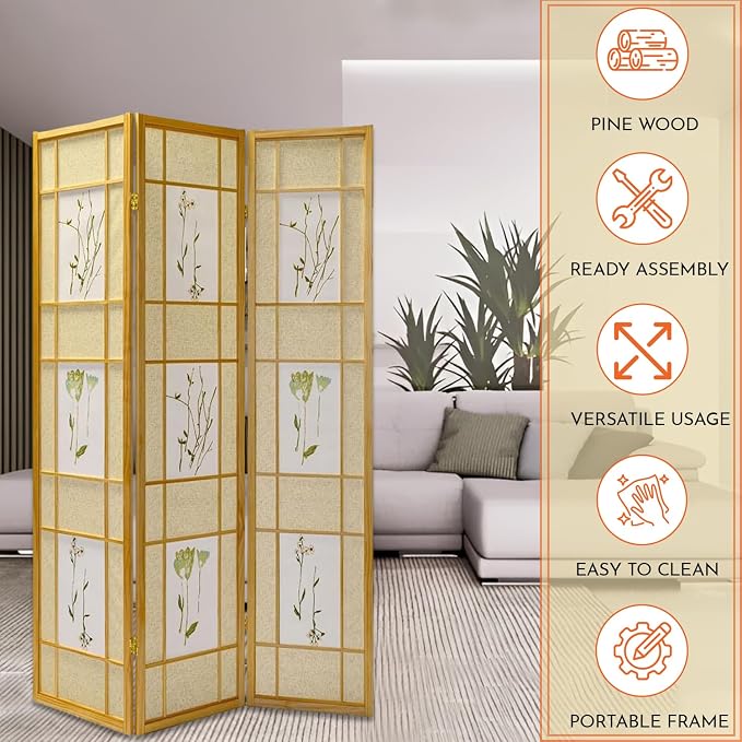 Legacy Decor 4 Panels Room Divider - Image 6