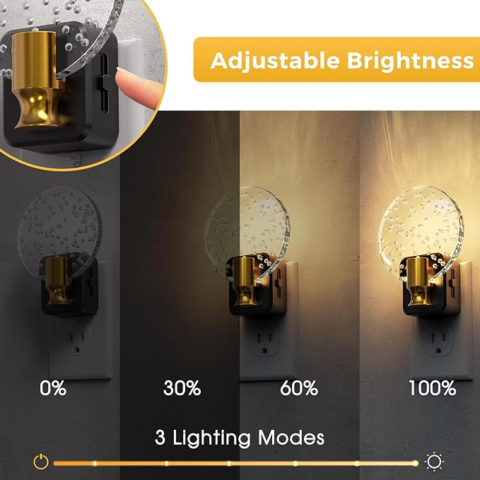 L LOHAS LED Night Lights Plug into Wall, Dusk to Dawn Sensor, 3000K Soft White - Image 3