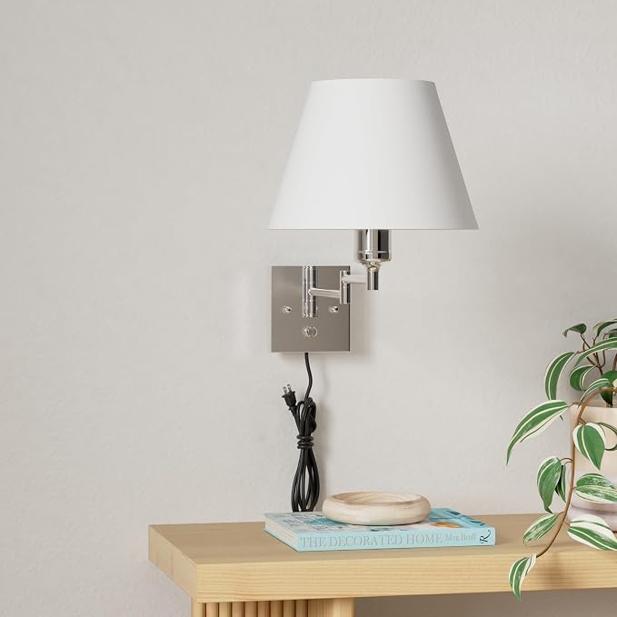 TRLIFE Wall Sconces Plug in, Remote Control Dimmable Wall Sconce and Adjustable - Image 2