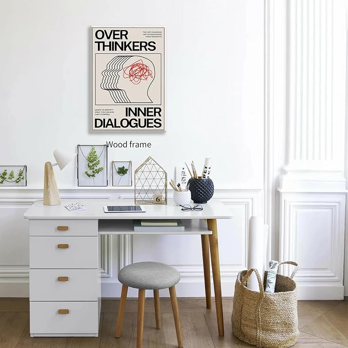 Maximalist Vintage Mental Health Posters Retro Unique Eclectic Wall Art 12x16 - Image 3