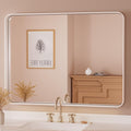 TETOTE 40 x 30 White Frame Mirror by TETOTE