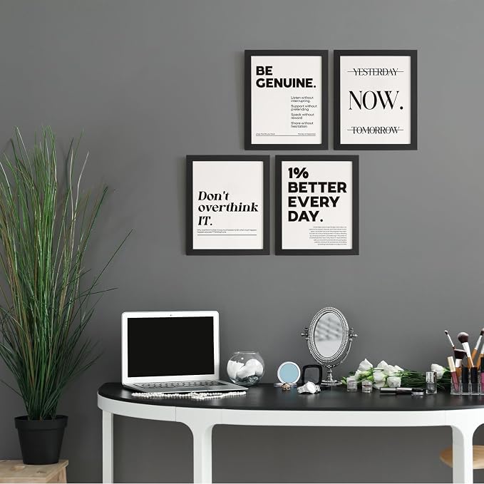 DSHFG Motivational Pictures Office Wall Decor Prints Set of 4, Inspirational - Image 4
