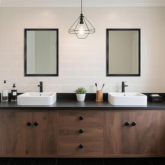 Ruomeng Rectangular Wall Mirror 20" x 28" - Image 2