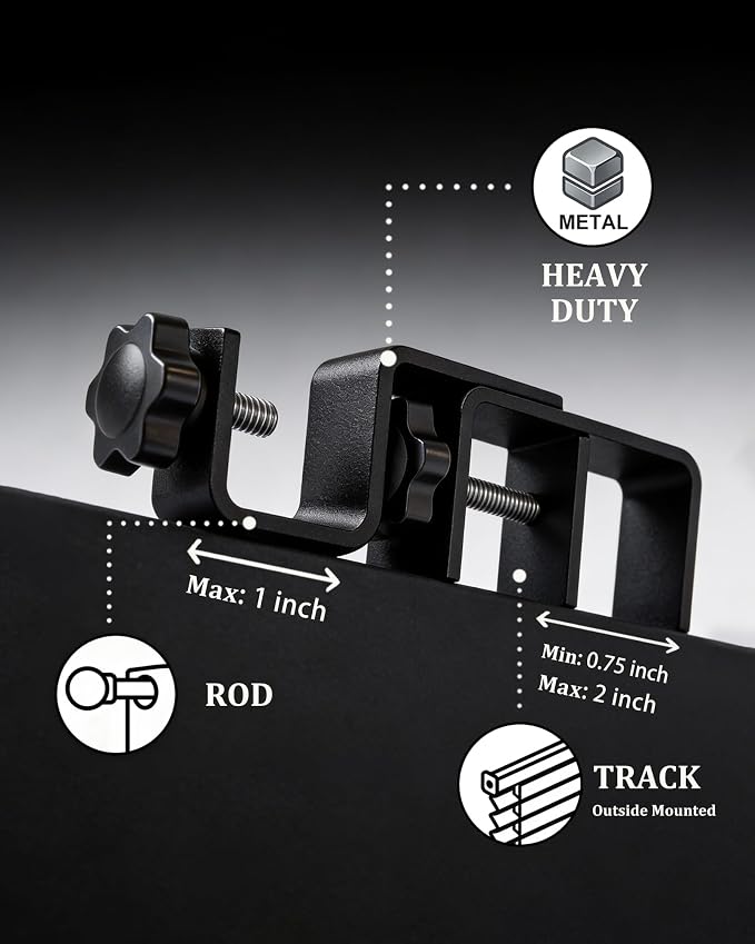 Mimiio No Drill Curtain Rod Brackets - Image 5