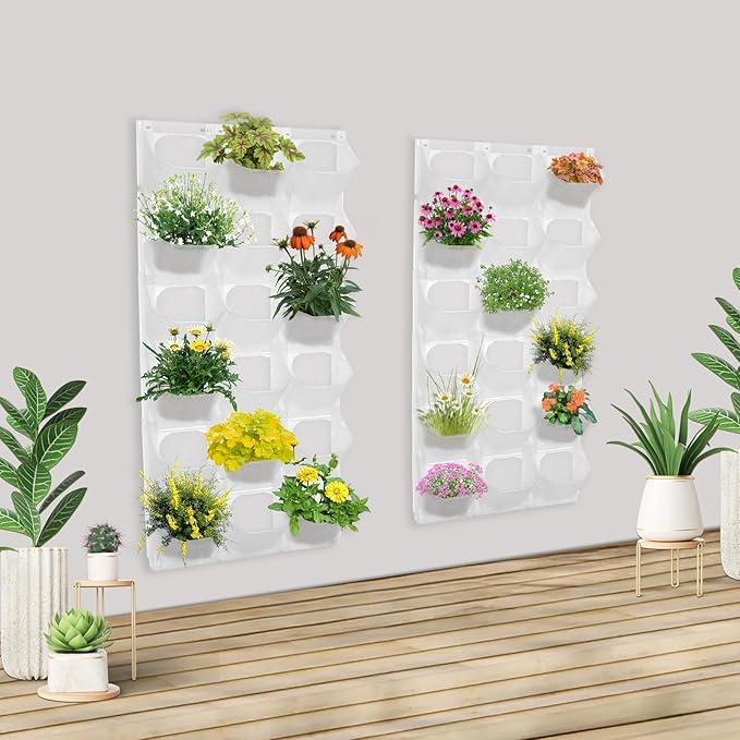 Vertical Wall Planter with 36 Pots, Hanging Garden Plant Flowerpot Holder - Image 5