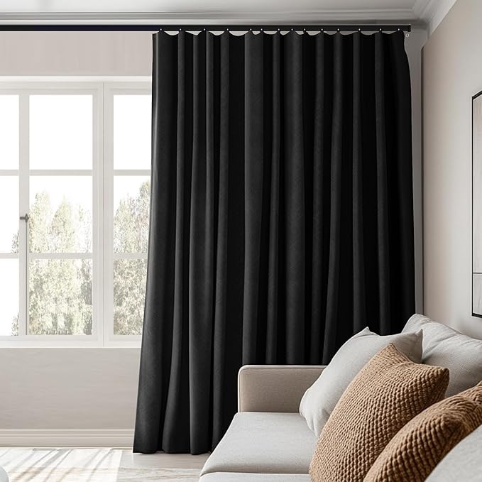 MaKefeile Room Divider Curtains Total Blackout Privacy Curtain Panel Room - Image 5