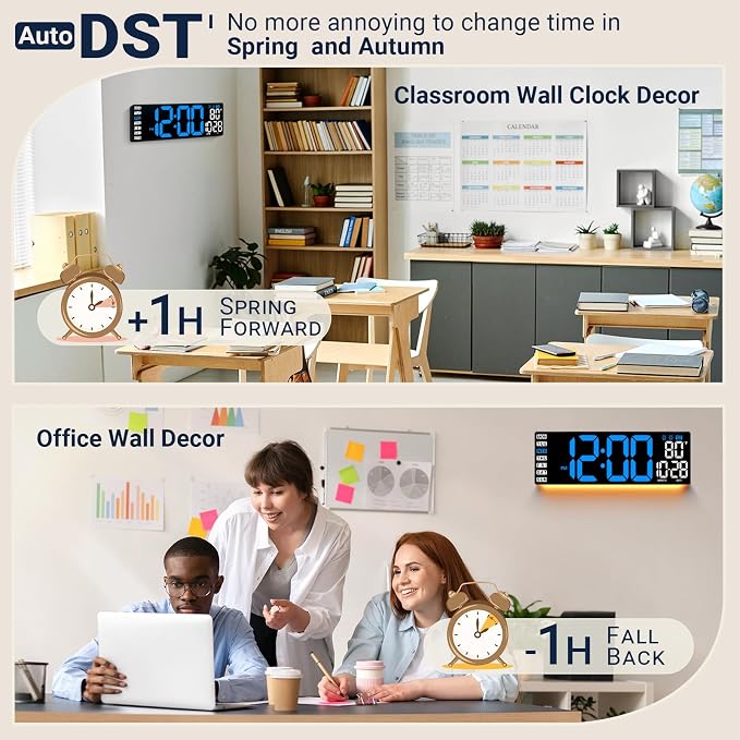 16.5" Large Digital Wall Clock - Image 5