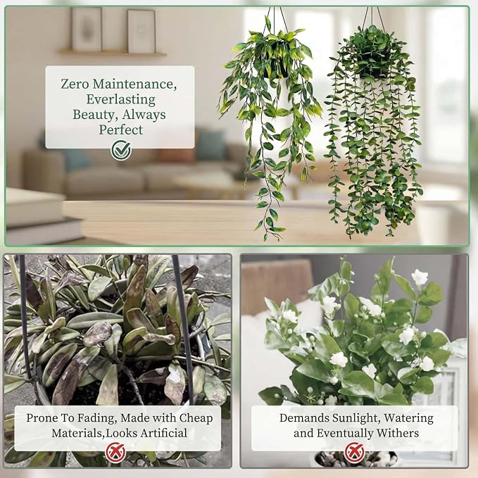3 Pack Fake Plants with 6 Butterflies - Image 9