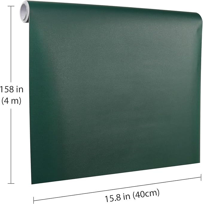 Dark Green Peel and Stick Wallpaper, 15.7 X 157 inches Renter Friendly Wallpaper - Image 2