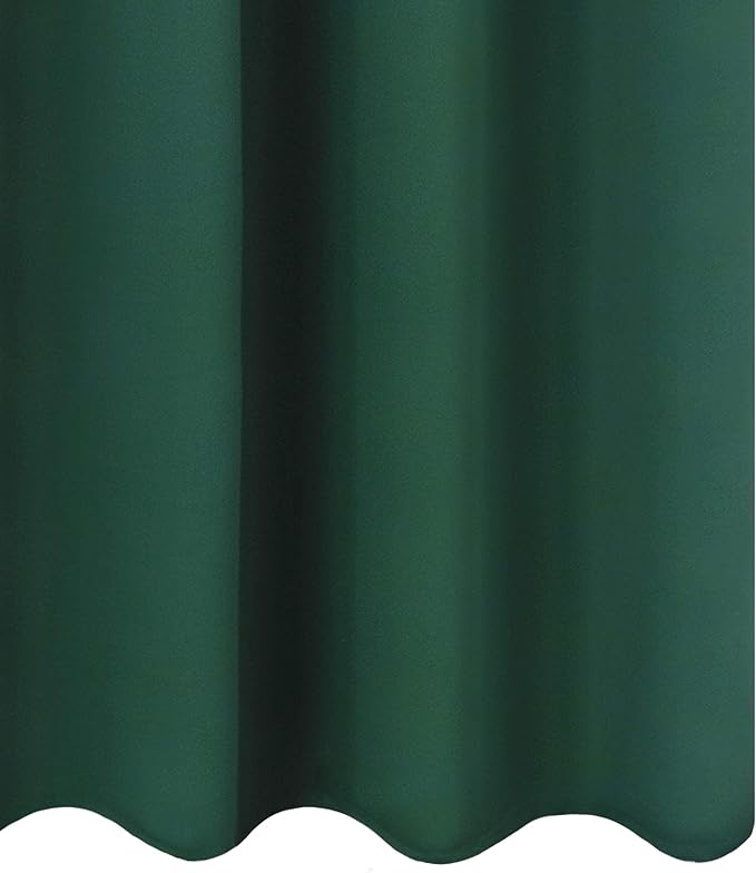 LEMOMO Dark Green Bedroom Blackout Curtains/52 x 63 Inch Long/Set of 2 Curtain - Image 9