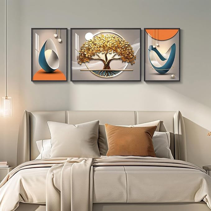 Large Framed Modern Luxury Large Wall Art - Image 9