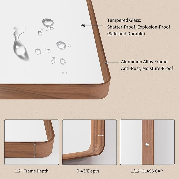 LOAAO 60X28 Inch Bathroom Mirror - Image 5