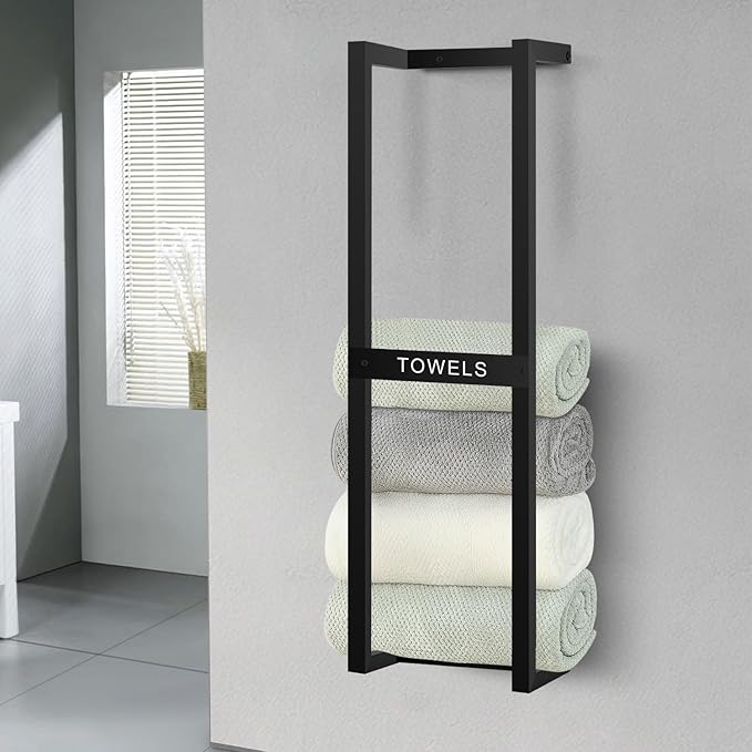 Towel Rack for Rolled Towels, Towel Racks for Bathroom, Wall Mounted 31 inch by Unknown
