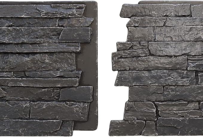 EverStone Acadia Ledge Faux Stone Panel, Dark River Color - Image 8