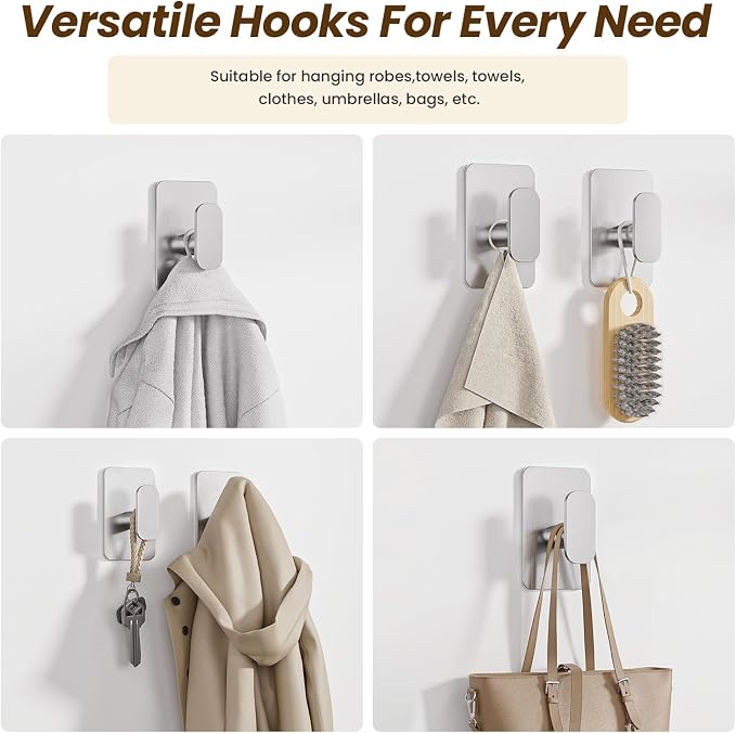 Large Heavy Duty Wall Hooks - 26lb Max - Image 7