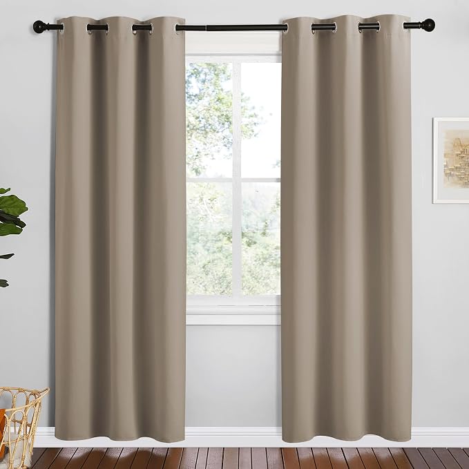 NICETOWN Taupe Room Darkening Curtains by NICETOWN