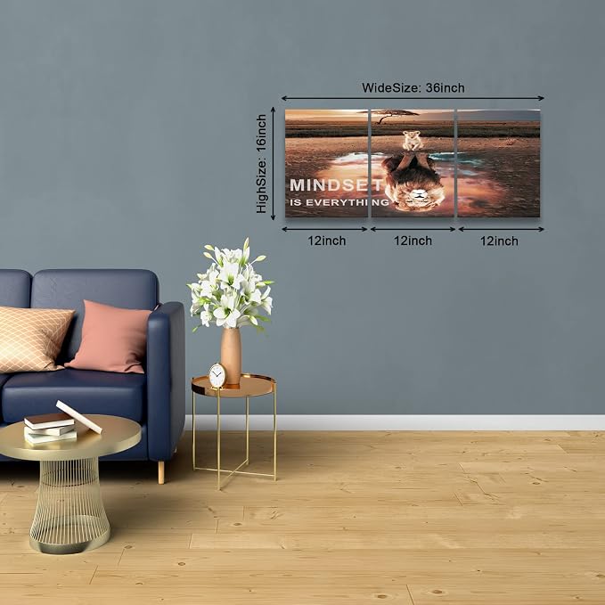 KAWAHONE Inspiration Quotes Wall Art, Motivational Determination Patience - Image 6