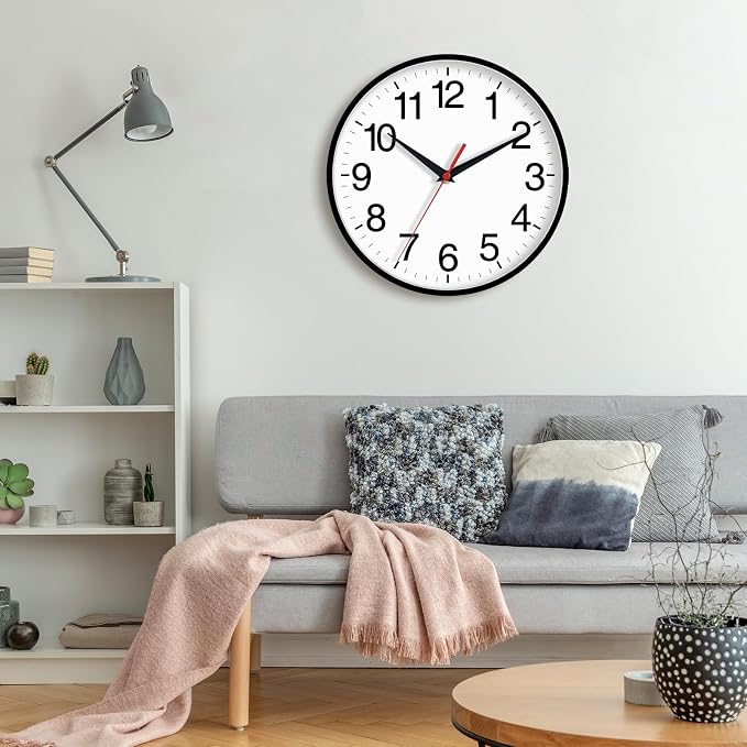Rohioue 18 Inch Wall Clock, Modern Battery Operated Wall Clocks, Silent Non - Image 5
