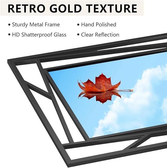 Rectangular Wall Mirror, Hang Horizontally or Vertically - Image 4