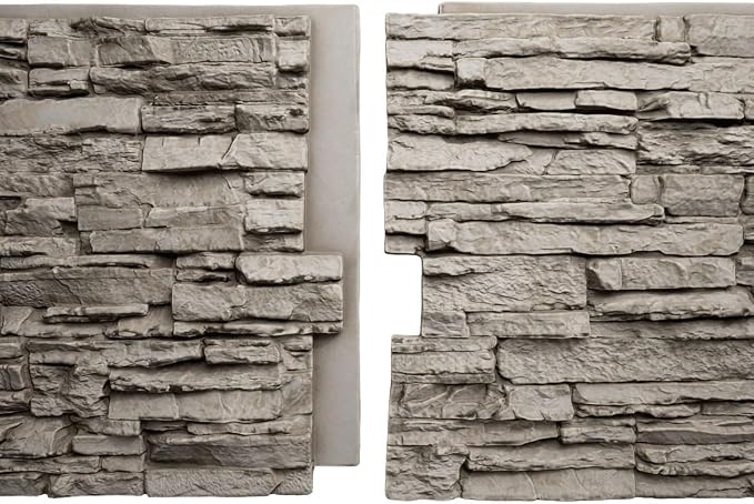 EverStone Canyon Ridge Faux Stone Panel, 45 3/4"W x 24 1/2"H x 1 1/4"D - Image 8