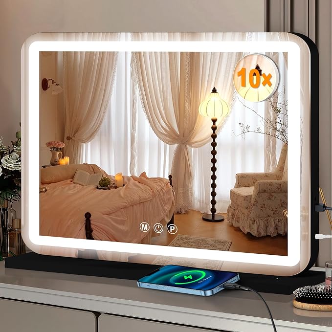 Ratsamee 23"x18" Black Vanity Mirror - Image 7