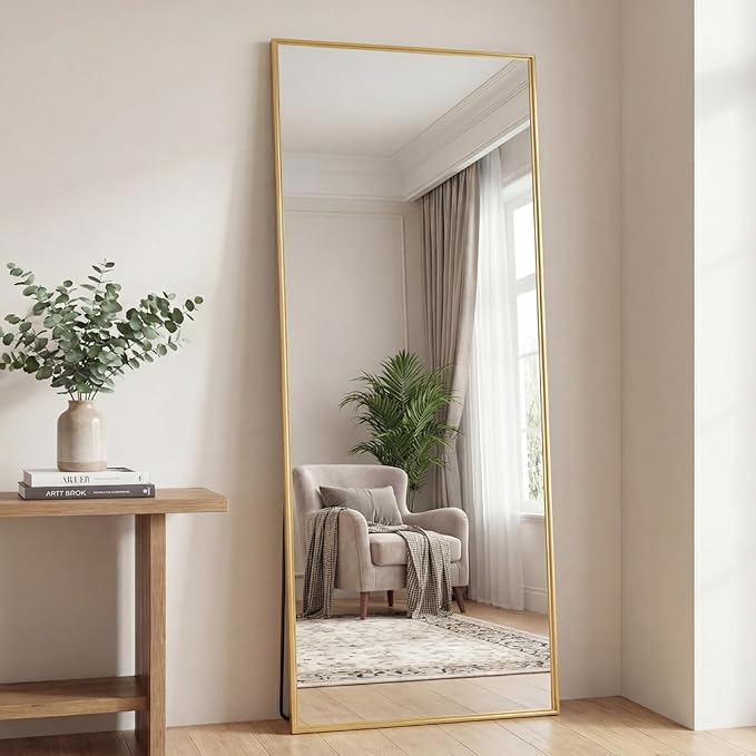 Sweetcrispy 68"x26" Full Length Mirror, Leaning or Standing Full Body Mirror - Image 2