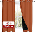 NICETOWN 100% Blackout Curtains 54 inches Long, Double-Deck Completely Blackout by NICETOWN