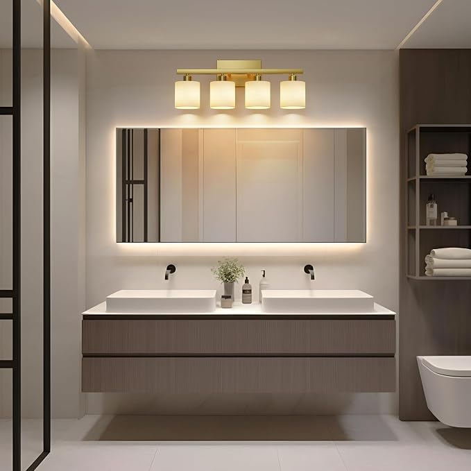 PARTPHONER Bathroom Light Fixtures, Bathroom Lighting Fixtures Over Mirror - Image 7