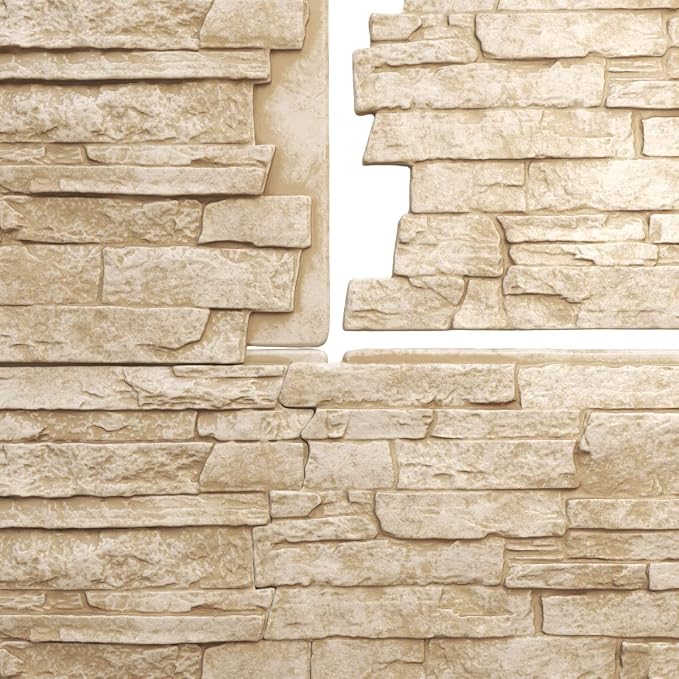 Ekena Millwork 49"W x 25 1/2"H x 1 1/4"D Acadia Ledge Stacked Stone, StoneWall - Image 9