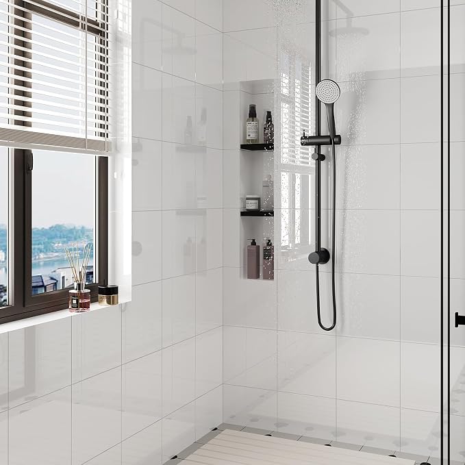 10pcs Peel and Stick Tile Shower Waterproof Marble Tiles Wall Panels, - Image 8
