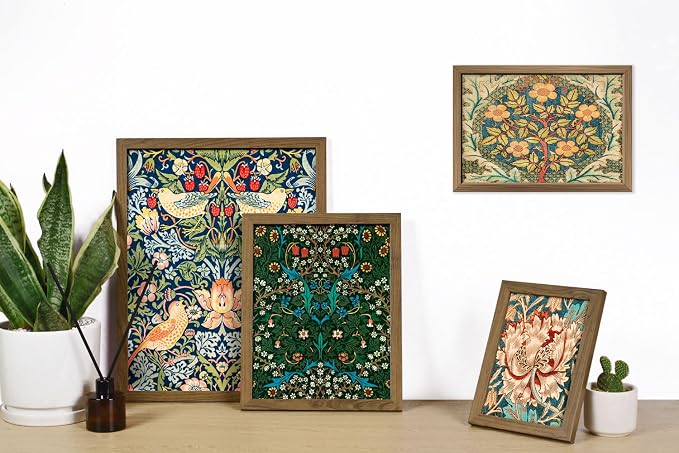 ANERZA 16 PCS Framed William Morris Wall Art Decor, Floral Wall Prints - Image 5
