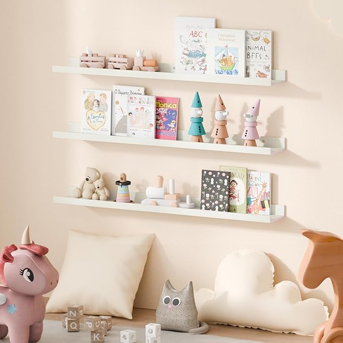 upsimples Floating Shelves for Wall, 35.5 Inch Shelves for Decor Storage Set of - Image 6