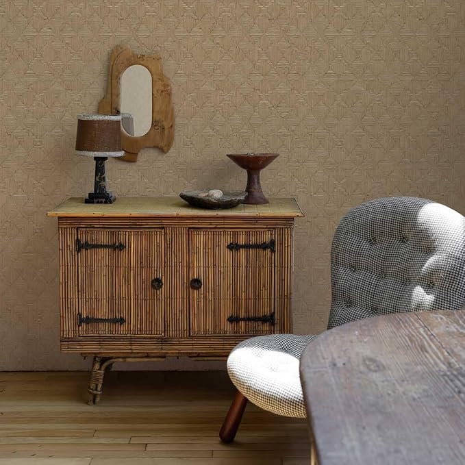 Tempaper x Jeremiah Brent Textured Hoffmann Faux Sisal Removable Peel and Stick - Image 4