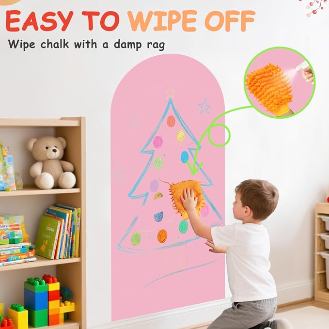 Magnetic Wall Decal 39.3x17.5 Inch Pink Color Magnetic Wall Decal Magnet Wall - Image 4