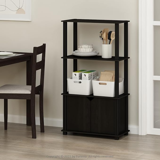 Furinno GO GREEN Storage Shelves, 4-Tier Book Shelf, Display Shelf - Image 2