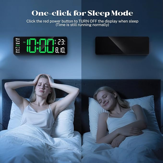 Digital Clock Large Display, Led Big Wall Electric Clocks - Image 7
