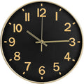 Wall Clock Modern Simple Quartz Decorative Clock Non-Ticking Silent Battery by BAKBRAND