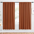 NICETOWN 2 Panels Blackout Curtains, Rod Pocket Window Curtains Room Darkning by NICETOWN
