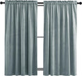 NICETOWN Greyish Blue Velvet Curtains 52" x 63", 2 Panels by NICETOWN